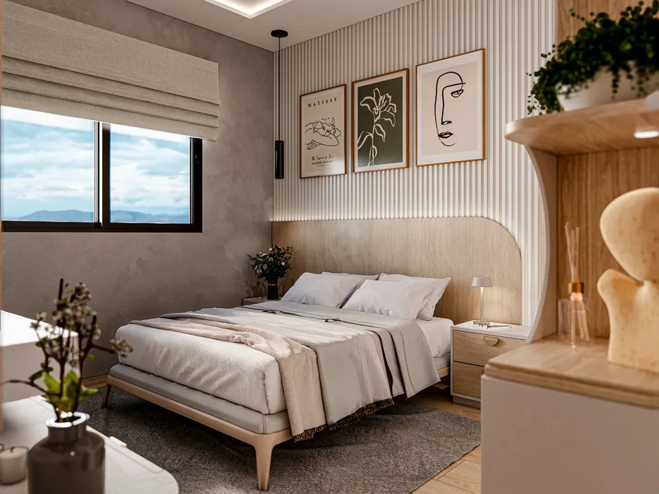 Quarto de casal do apartamento